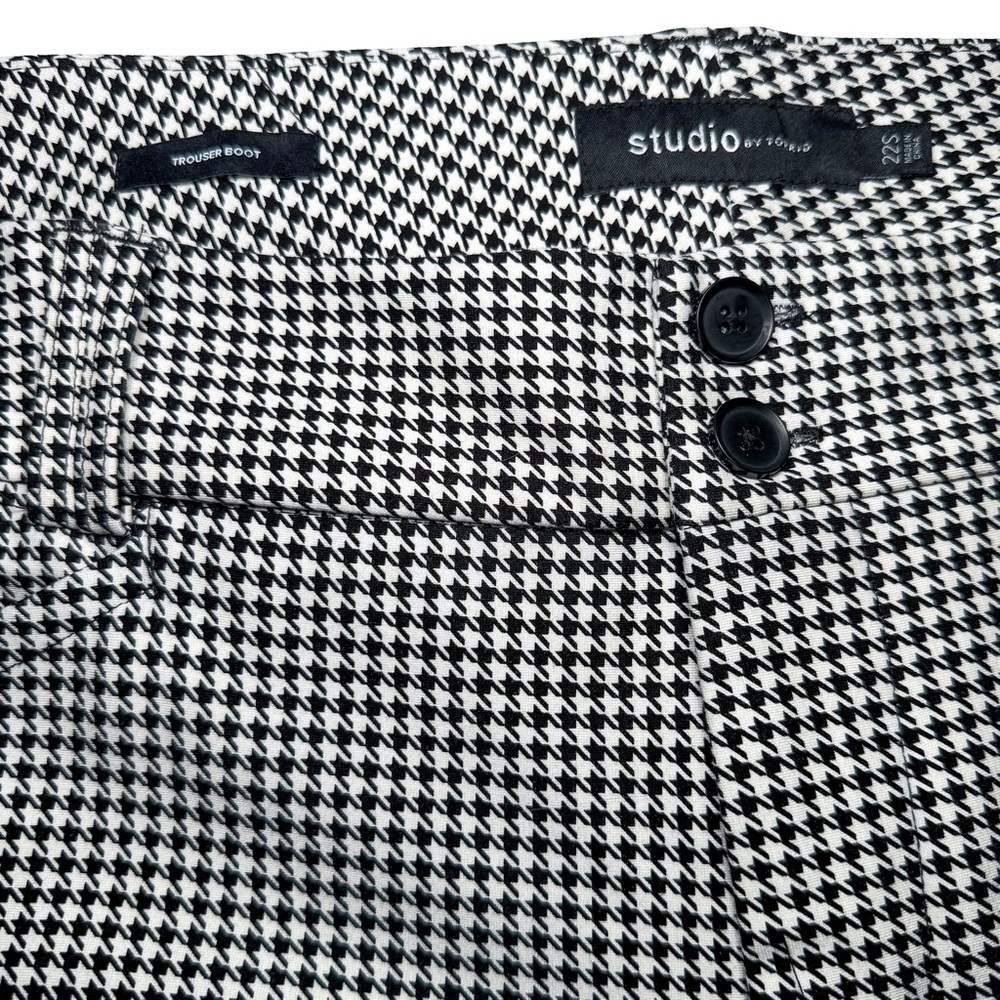 Studio Torrid Houndstooth Bootcut Luxe Ponte Trouser Pants 22S Stretch Classic - Picture 7 of 15